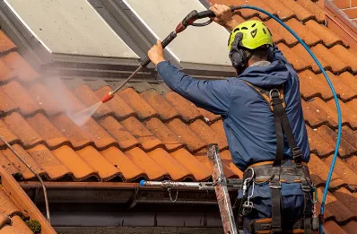 Démoussage et hydrofuge de toiture à Golleville